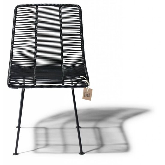 Rosarito Dining Chair in Black (Made w/ Recycled PVC)