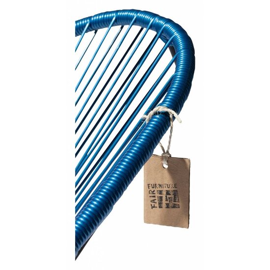Silla Acapulco Acapulco Chair in Metallic/Cobalt Blue