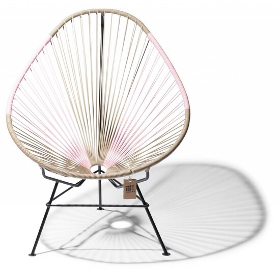 Acapulco Chair in Beige & Pink