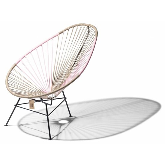 Acapulco Chair in Beige & Pink