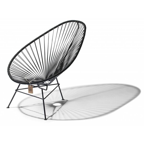 Silla Acapulco Acapulco Chair in Black (Made w/ Recycled PVC)