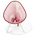 Silla Acapulco Acapulco chair red with white frame