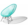 Silla Acapulco Handmade Acapulco chair turquoise, black frame - Detachable