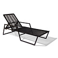 Silla Acapulco Sunbed Solas black, collapsible backrest