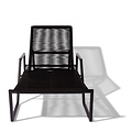Silla Acapulco Sunbed Solas black, collapsible backrest