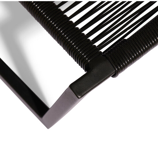 Silla Acapulco Sunbed Solas black, collapsible backrest