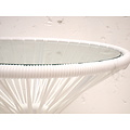 Silla Acapulco Table Japón white with glass table top