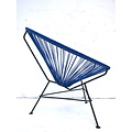 Silla Acapulco Condesa chair cobalt blue with black frame