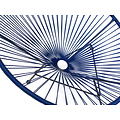 Silla Acapulco Condesa chair cobalt blue with black frame