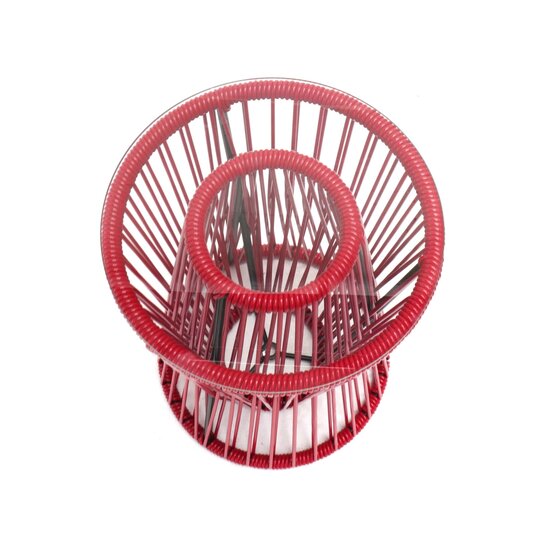 Silla Acapulco Coffee table Inversa red