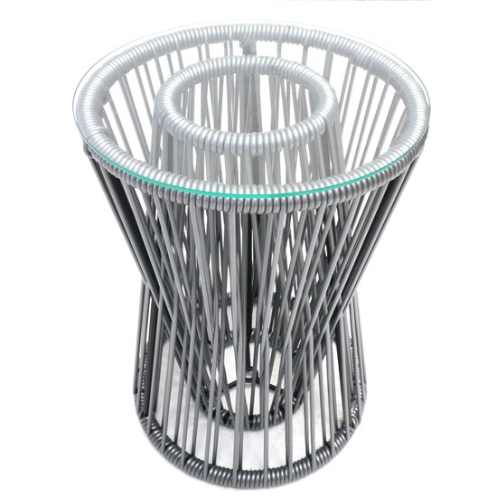 Silla Acapulco Coffee table Inversa silver-grey