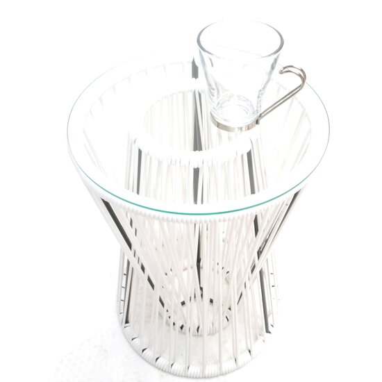 Silla Acapulco Inversa side table white