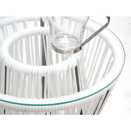 Silla Acapulco Inversa side table white