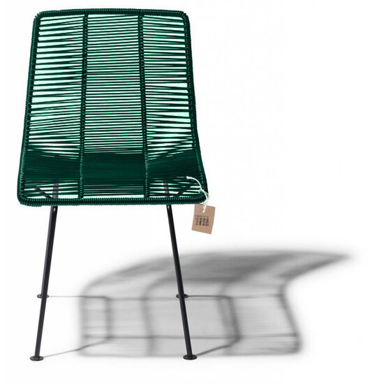 Silla Acapulco Rosarito dining chair dark green
