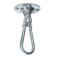 Power hook ceiling hook with ball bearings, ideal for hanging chairs.