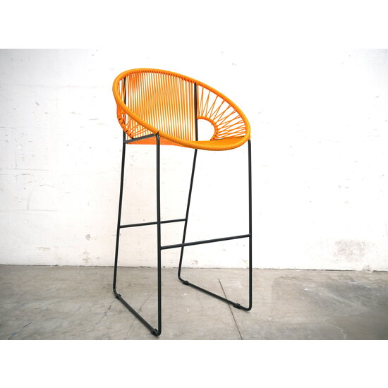 Silla Acapulco Luna barstool, yellow, seat height 75cm