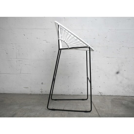 Silla Acapulco Luna barstool, white, seat height 75cm