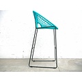 Silla Acapulco Luna barstool, turquoise, seat height 75cm