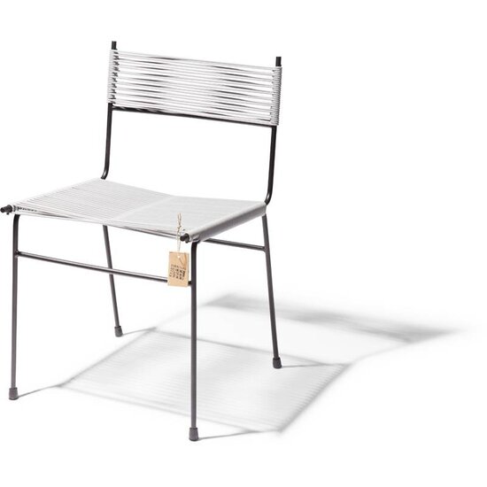 Silla Acapulco Polanco dining chair, 4 legs, light grey