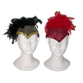 Charleston hat with feathers