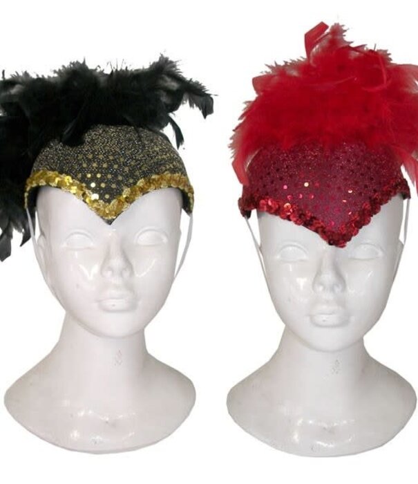 Charleston hat with feathers