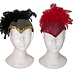 Charleston hat with feathers