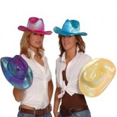 blinkende cowboyhoed geel