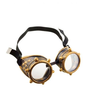 Funny Fashion gold goggles steampunk