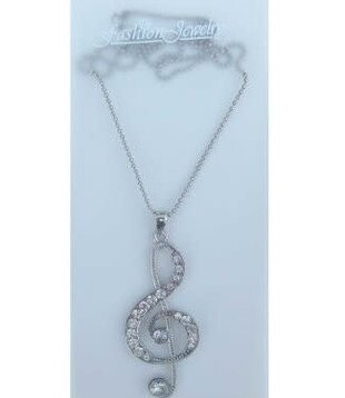 necklace treble clef