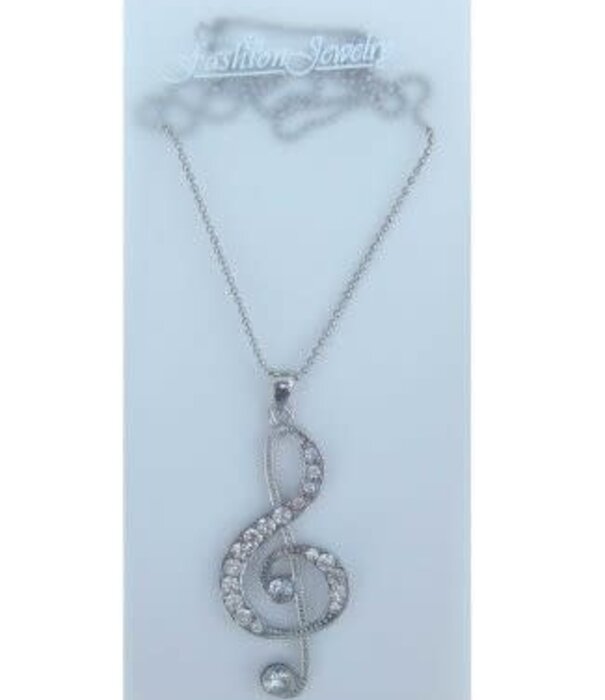 necklace treble clef