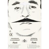 Flott mustache white or blond