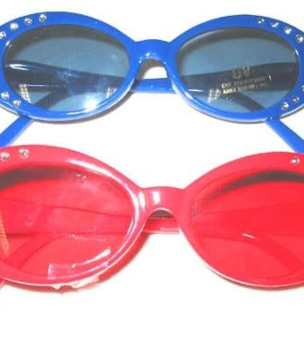 children's glasses with rhinestones blue