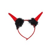 devil ears with plush