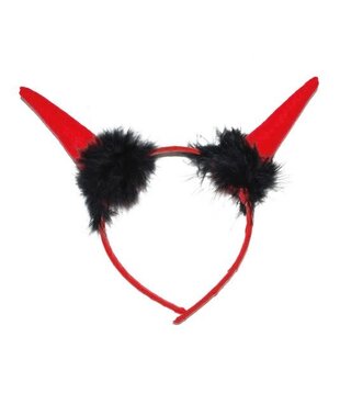 oreilles de diable avec peluche