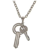 hiphopketting sleutel strass