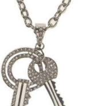 hiphopketting sleutel strass