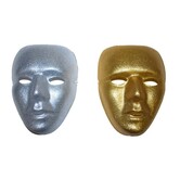 masker zilver of goud glitter ass. (1stuk)