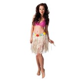Hawaiian skirt natural 45 cm