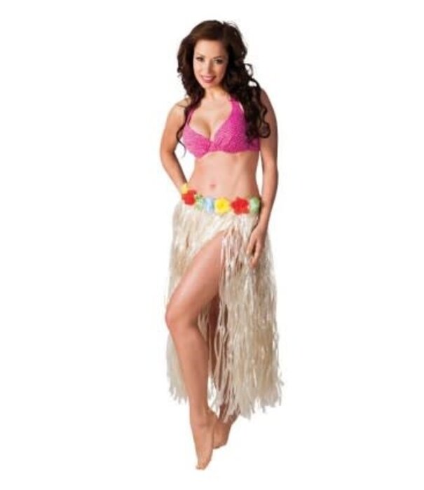 Hawaiian skirt natural 80 cm