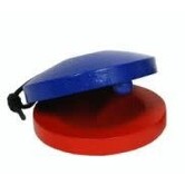 castagnettes bleues et rouges