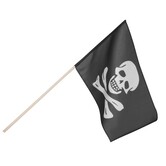 Piraatvlaggeske op stokje