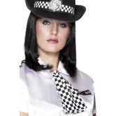 Black and white checkered police tie
