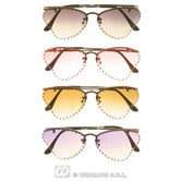 glasses butterfly model with stones