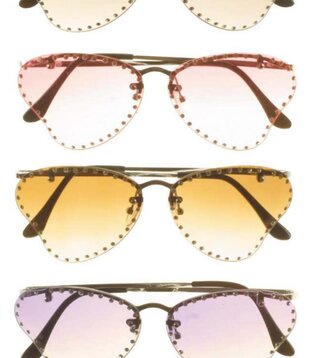 lunettes modèle papillon avec pierres