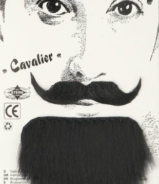 klein baartje + snor  blond Cavalier