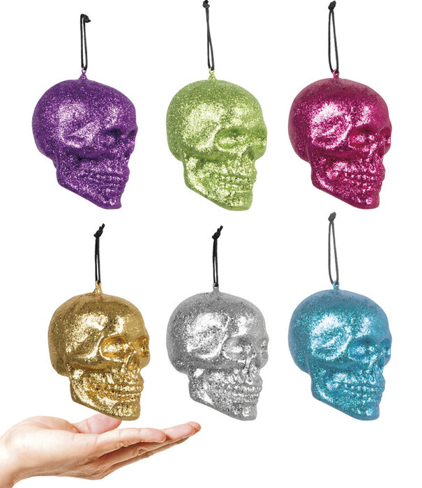 skull glitter assorted colors (1 color)