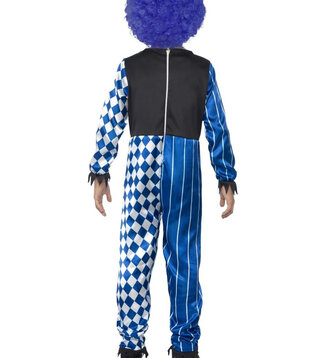 Deluxe horrorclown jumpsuit met masker