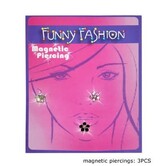 fake piercing magnet flowers