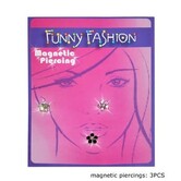 faux piercing aimant fleurs
