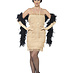 Flapper dress gold + headband